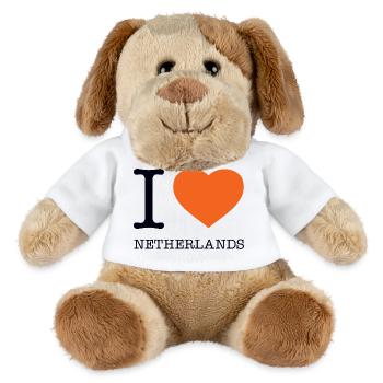 I LOVE NETHERLANDS - MiniFeet® Hund Helge - Weiß - Vorne