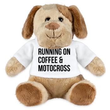 motocross - Chien en peluche Helge MiniFeet® - blanc - Devant