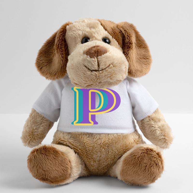 Lettre p multicolore Chien en peluche Helge MiniFeet®