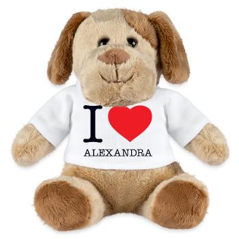 I LOVE ALEXANDRA - MiniFeet® Hund Helge - Weiß - Vorne