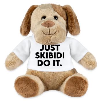 JUST SKIBIDI DO IT - Funny Pew Pew Design - MiniFeet® Dog Helge - white - Front