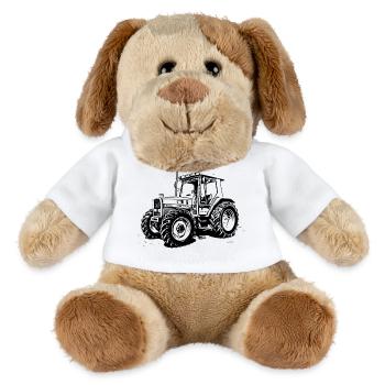 Force des champs noirs - Chien en peluche Helge MiniFeet® - blanc - Devant