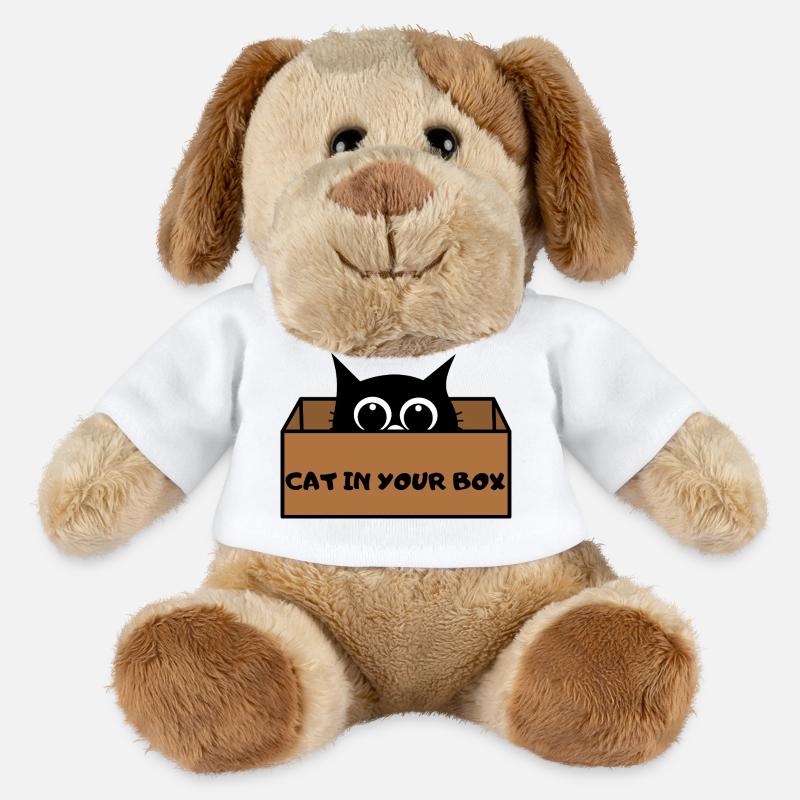Katze in Box Peekaboo - MiniFeet® Hund Helge - Weiß