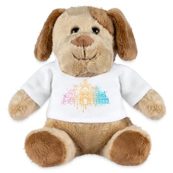Bunte Semperoper Dresden Kunst - Chien en peluche Helge MiniFeet® - blanc - Devant