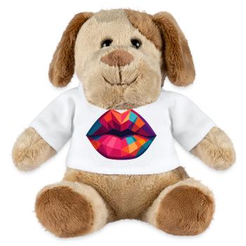 Embrasse-moi! - Chien en peluche Helge MiniFeet® - blanc - Devant