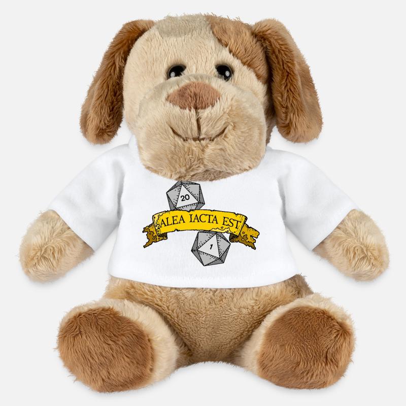 Alea Iacta Est Lancer de dés - Chien en peluche Helge MiniFeet® - blanc