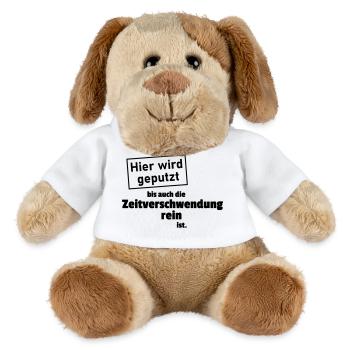 Cleaning is a waste of time - MiniFeet® Dog Helge - white - Front