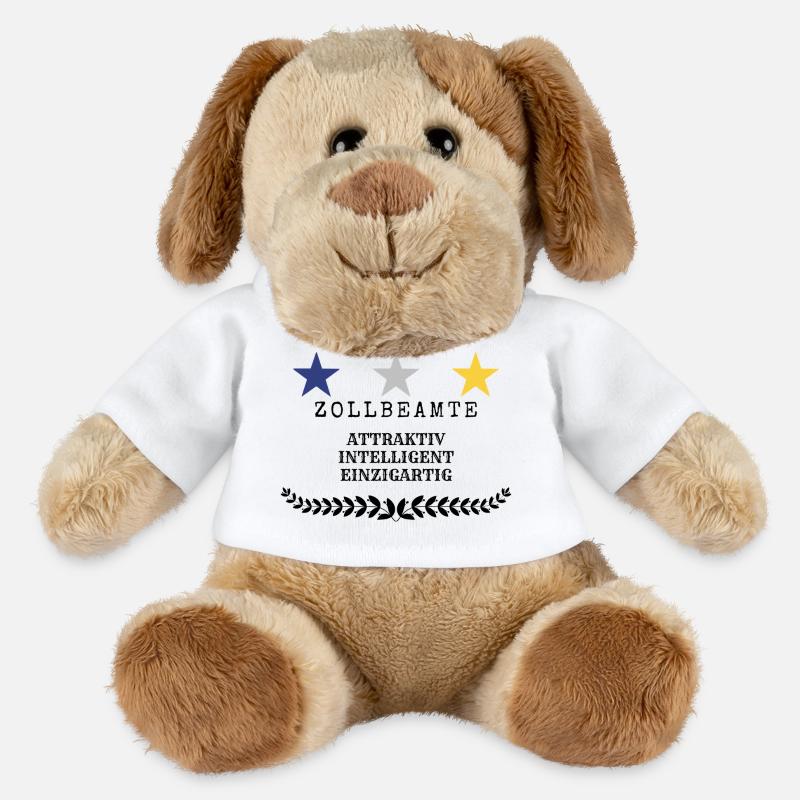 Customs officer - MiniFeet® Dog Helge - white