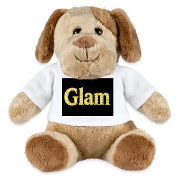 Glam Diamond Letters - MiniFeet® Dog Helge - white - Front