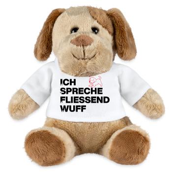 ICH SPRECHE FLIEßEND WUFF, HUNDEPOWER! DOGLOVER - MiniFeet® Hund Helge - Weiß - Vorne