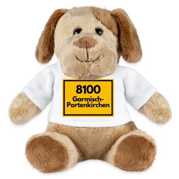 OLD POSTCODE POSTCODE 8100 GARMISCH-PARTENKIRCHEN - MiniFeet® Dog Helge - white - Front