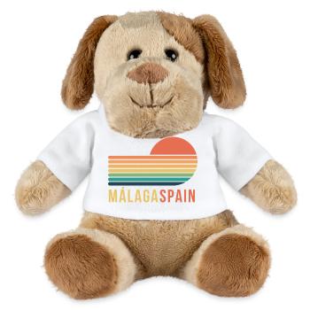 Málaga, Espagne - Chien en peluche Helge MiniFeet® - blanc - Devant