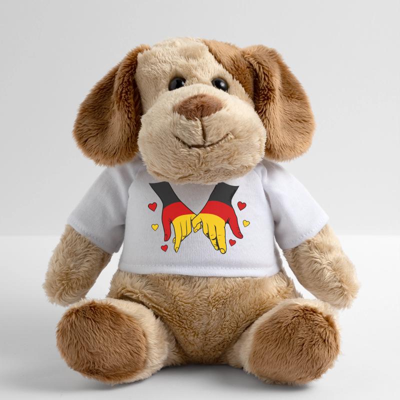 Drapeau allemand main dans la main Chien en peluche Helge MiniFeet®