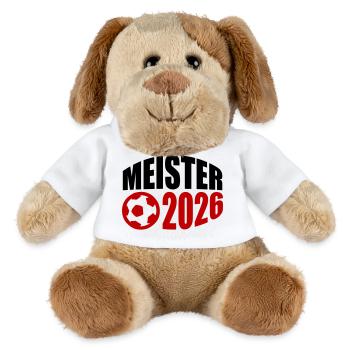 Meister 2026 Meisterschaft - MiniFeet® Hund Helge - Weiß - Vorne