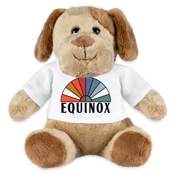 Équinoxe Joyeuses Pâques Ostara Pagan - Chien en peluche Helge MiniFeet® - blanc - Devant