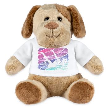 Artistic Swim Team Synchronschwimmen - MiniFeet® Hund Helge - Weiß - Vorne