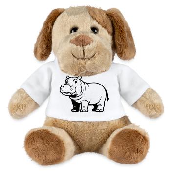 Nilpferd - MiniFeet® Hund Helge - Weiß - Vorne