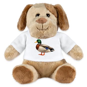 Canard colvert mâle aux couleurs de la nature - Chien en peluche Helge MiniFeet® - blanc - Devant