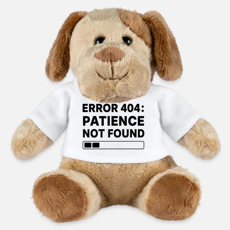 Error 404: Page Not Found Typo Art - MiniFeet® Dog Helge - white