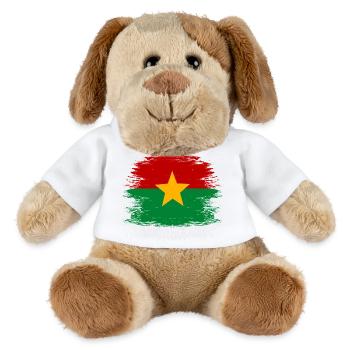 Burkina_Faso_Flagge_used - MiniFeet® Dog Helge - white - Front