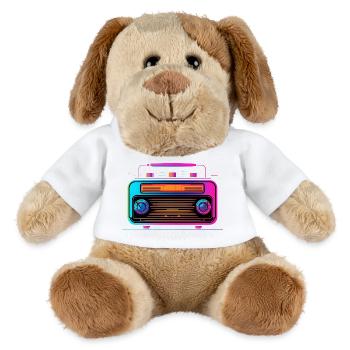 70s Radio - MiniFeet® Dog Helge - white - Front