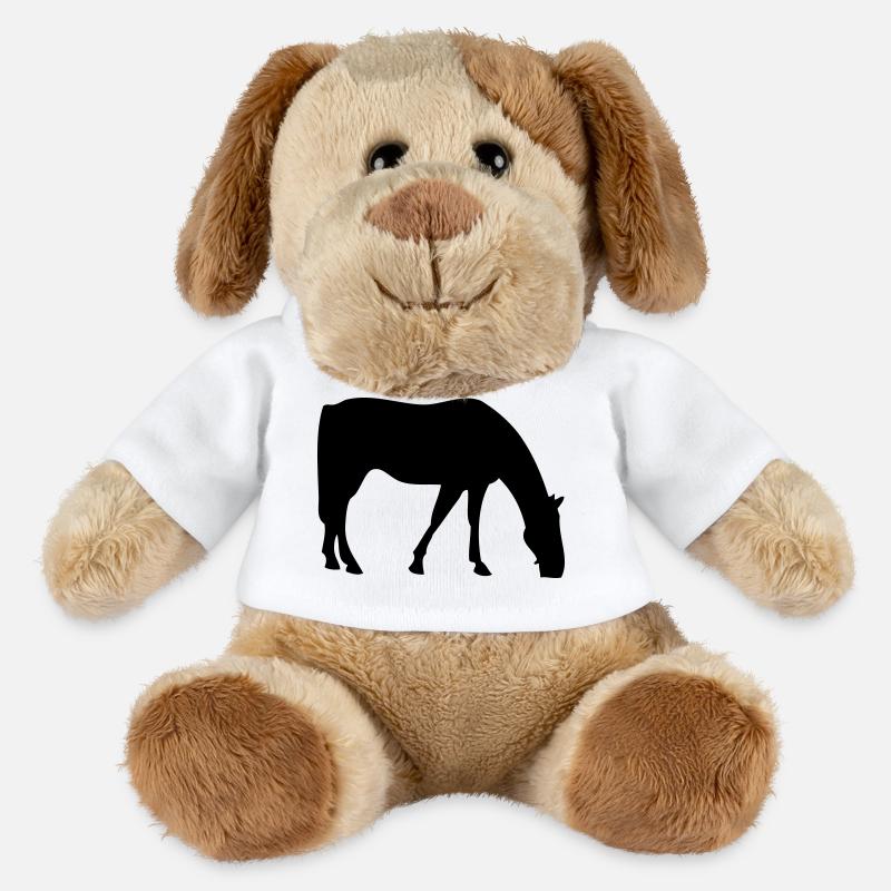 Cheval - Chien en peluche Helge MiniFeet® - blanc