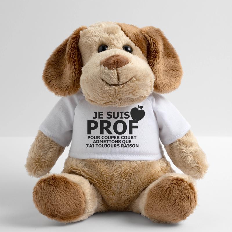 Je suis Prof Chien en peluche Helge MiniFeet®