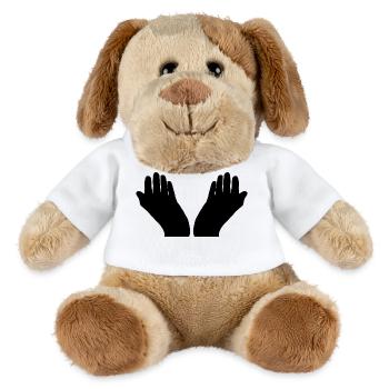 god god church church bible bible wedding wedding sign - MiniFeet® Dog Helge - white - Front