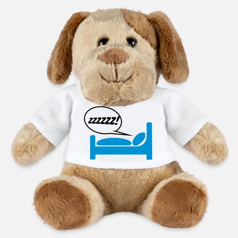 ronfler - Chien en peluche Helge MiniFeet® - blanc