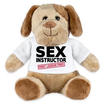 Sex Instructor - Chien en peluche Helge MiniFeet® - blanc - Devant