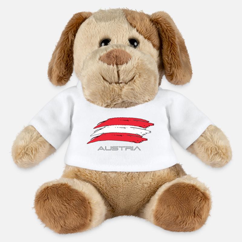 Austria - MiniFeet® Hund Helge - Weiß