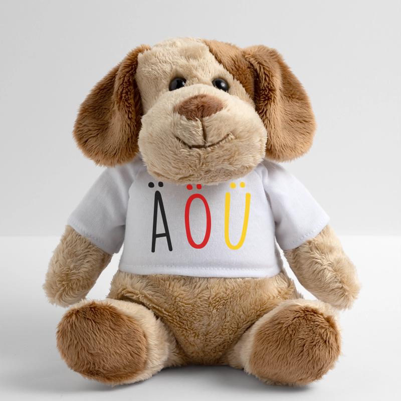 Deutsche Sprache German Language Umlaut Flagge MiniFeet® Hund Helge