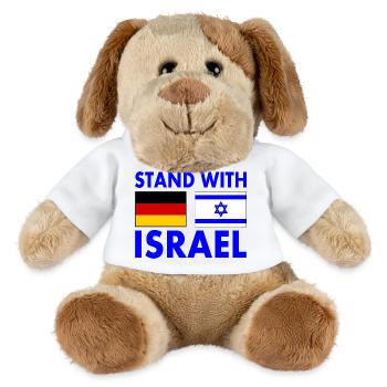 Israel - Chien en peluche Helge MiniFeet® - blanc - Devant