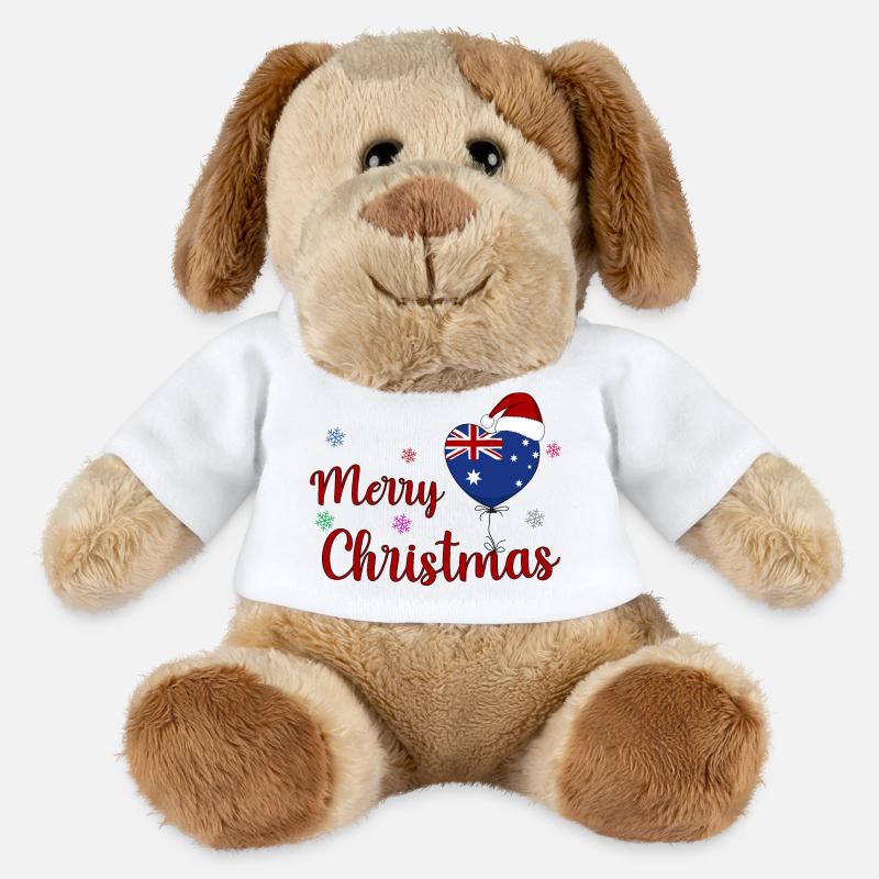 Merry Christmas Australia - MiniFeet® Hund Helge - Weiß