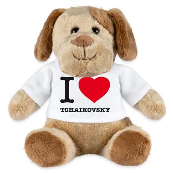 I LOVE TCHAIKOVSKY - MiniFeet® Hund Helge - Weiß - Vorne
