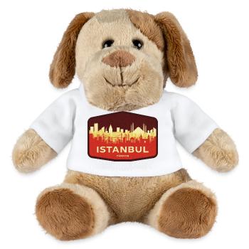 Istanbul Skyline - MiniFeet® Dog Helge - white - Front