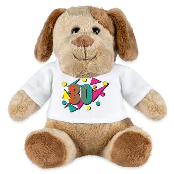 Les années 80 - Chien en peluche Helge MiniFeet® - blanc - Devant