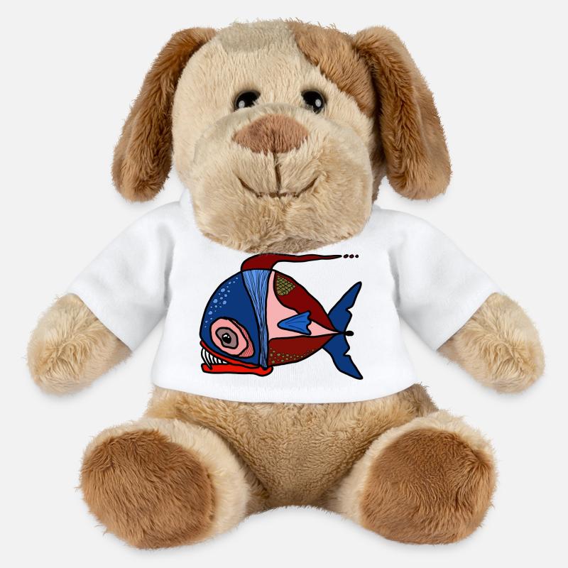 fisch - MiniFeet® Hund Helge - Weiß