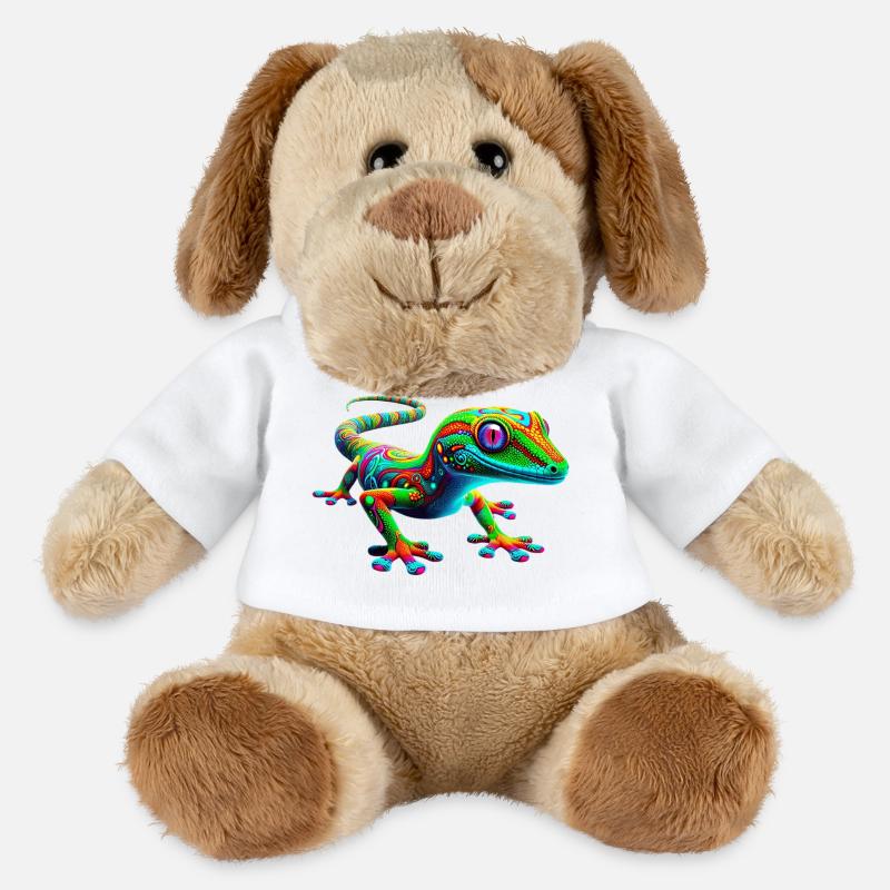 Gecko - Chien en peluche Helge MiniFeet® - blanc