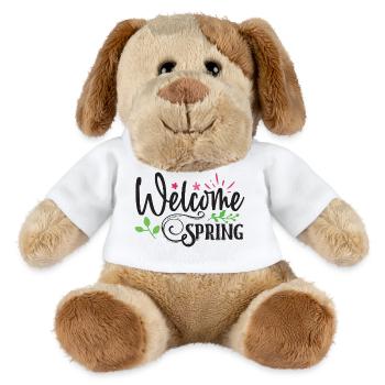 Welcome Spring - MiniFeet® Dog Helge - white - Front