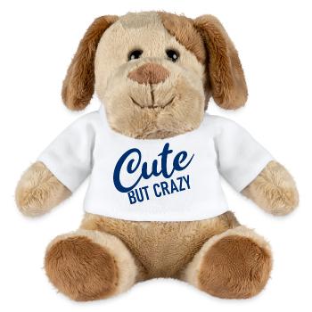 Cute but crazy - Cool Quote - Sweet but crazy - MiniFeet® Dog Helge - white - Front