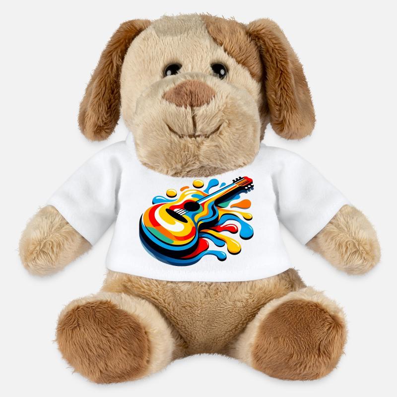 Melting Rainbow Guitar - MiniFeet® Dog Helge - white