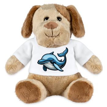 Bande dessinée Delfin - Chien en peluche Helge MiniFeet® - blanc - Devant