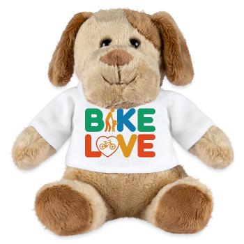 Bike Love Adventure - Chien en peluche Helge MiniFeet® - blanc - Devant