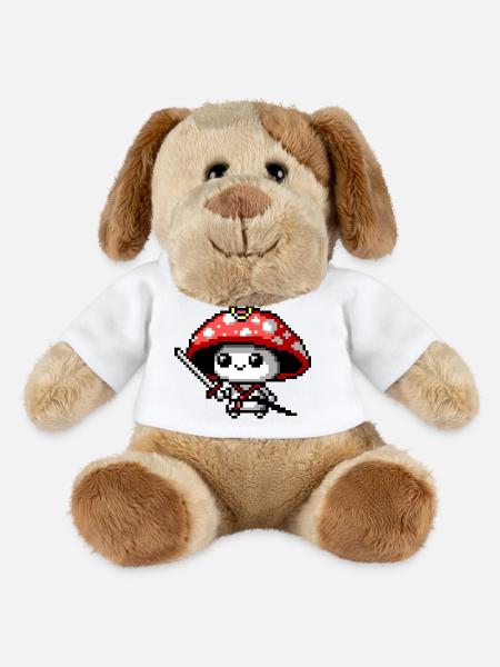 8bit Pilz-Samurai - MiniFeet® Hund Helge - Weiß