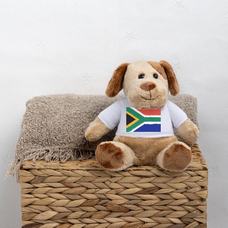 Drapeau de l’Afrique du Sud Chien en peluche Helge MiniFeet®