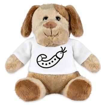 earthworm - MiniFeet® Dog Helge - white - Front