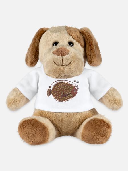 Die_Flunder_2 - Chien en peluche Helge MiniFeet® - blanc