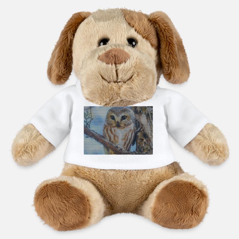 Abendwald Eulenblick - MiniFeet® Dog Helge - white