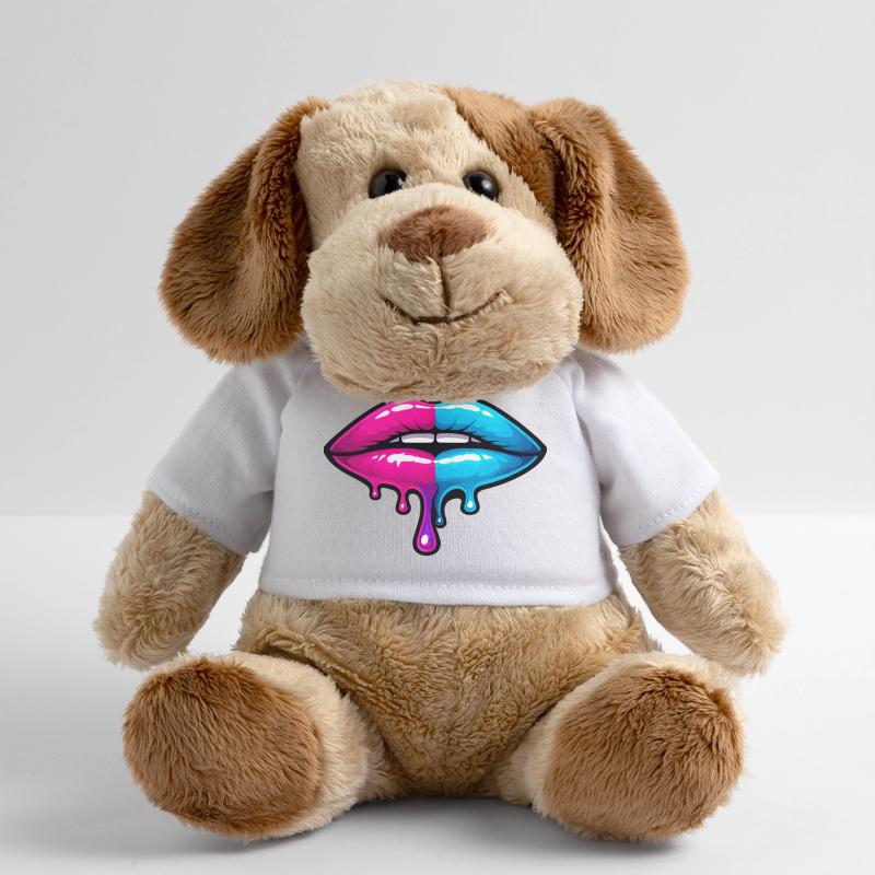 Split Neon Lip Melt Chien en peluche Helge MiniFeet®